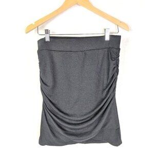 Banana Republic Pull On ‎ Skirt Womens S Black Stretch Knit Above Knee New